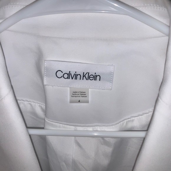 Calvin Klein | White no closure blazer - Picture 8 of 14